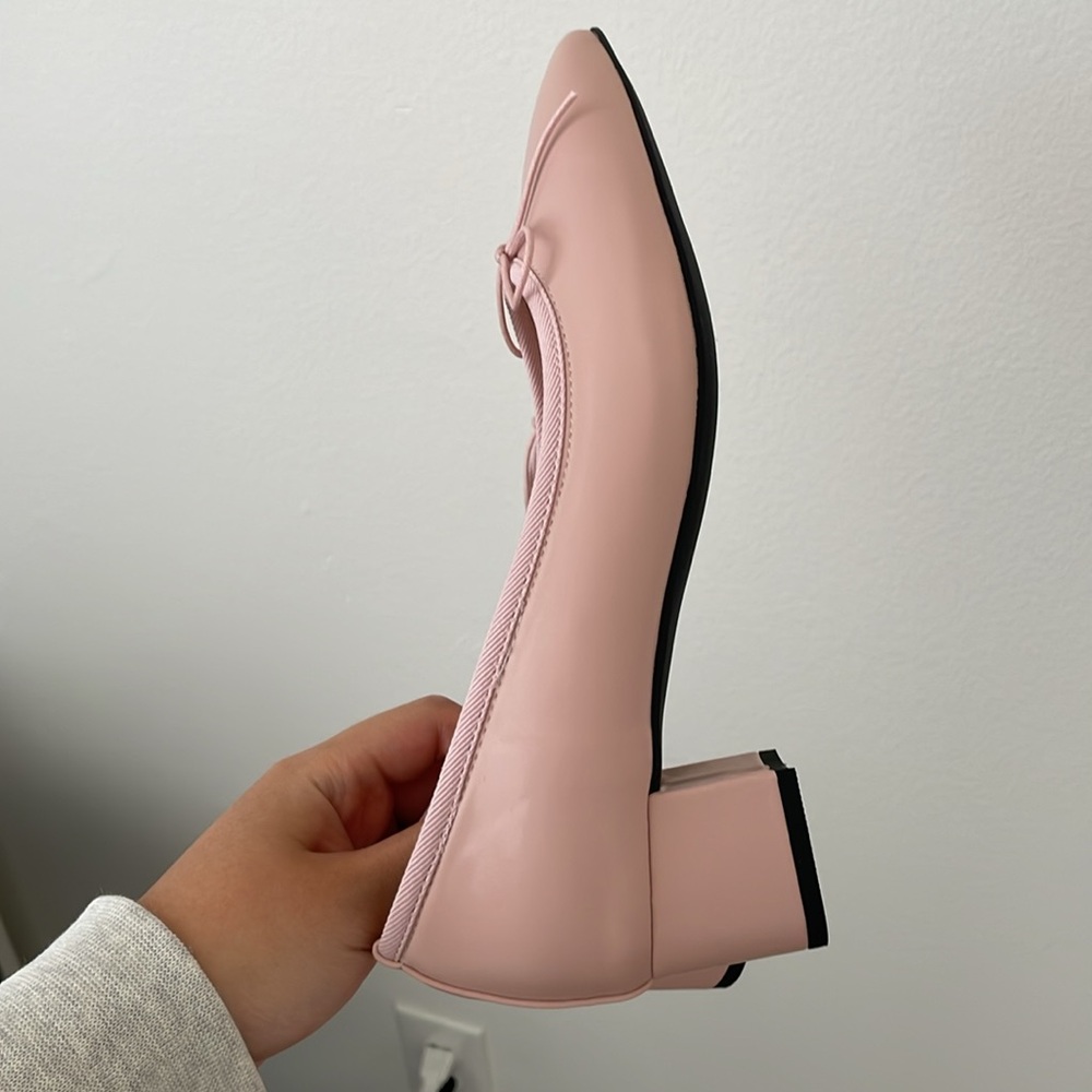 Pink Ribbon Low Heel Pumps - Picture 2 of 6